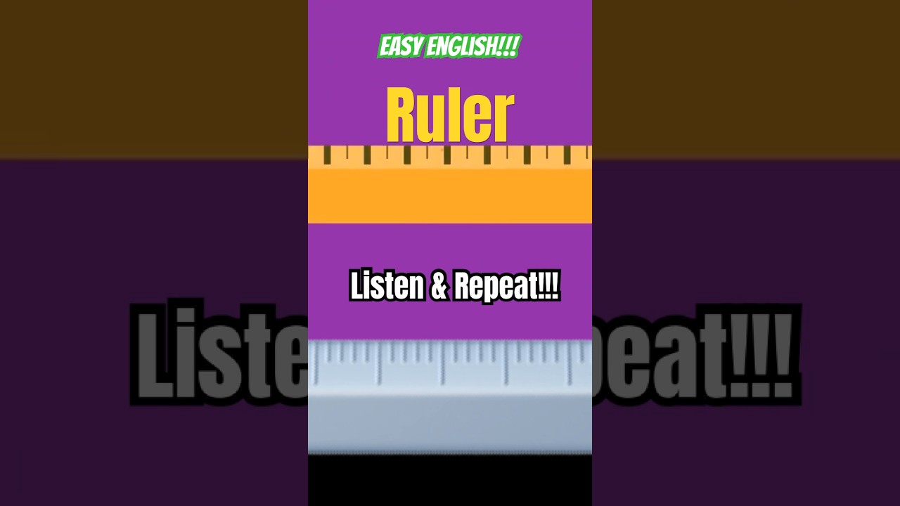 📏 What is a Ruler? What are Rulers? Ruler Pronunciation English 