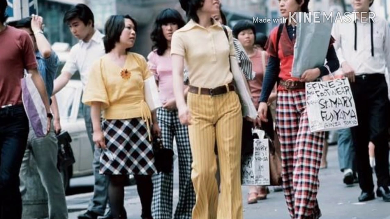 Направление в японской моде 1990. Япония 1970-е. Япония мода 1970. Мода 70х Япония. Япония 70-х Эстетика.