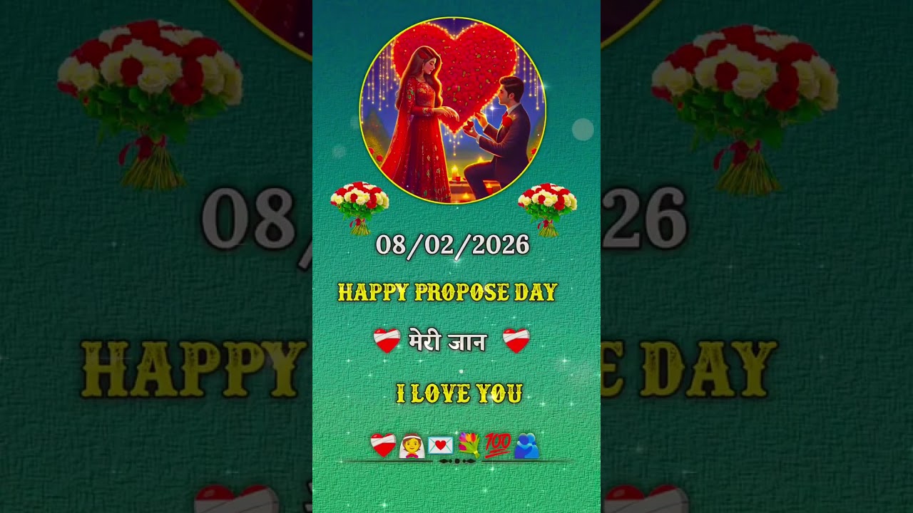 Happy Propose Day💍 Happy Valentine Day Whatsapp Status Propose Day Shyari Status Propose Day 