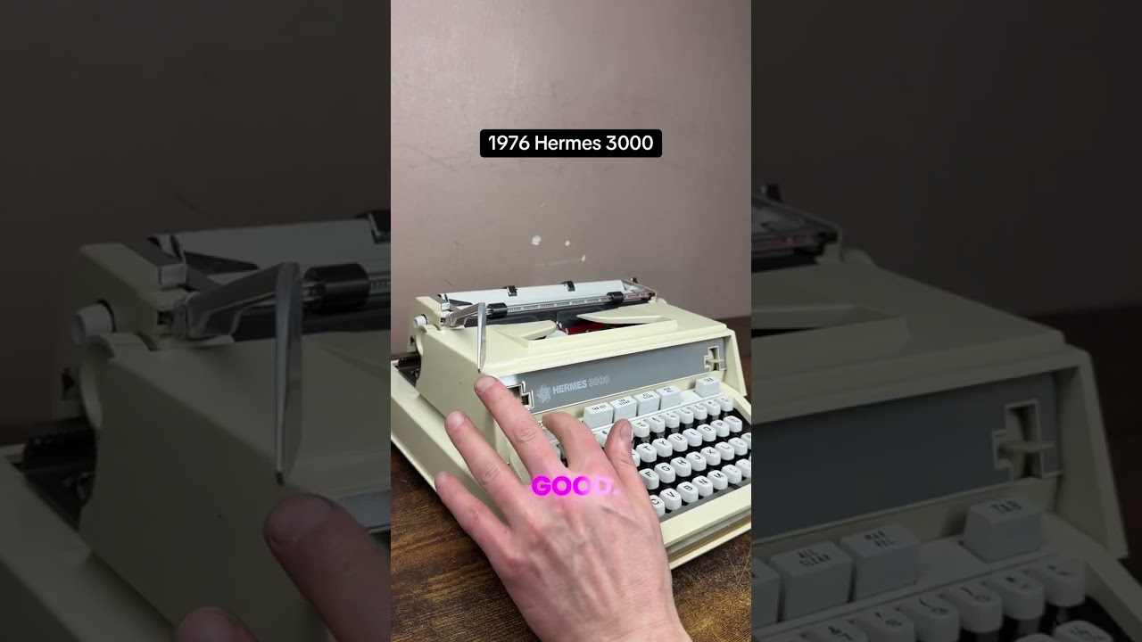 How to use all functions on a 1976 Hermes 3000 vintage portable