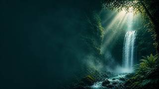 Quiet Torrent — Waterfall Sleep Music | 40 BPM Ambient Soundscape (8 Hours) screenshot 3