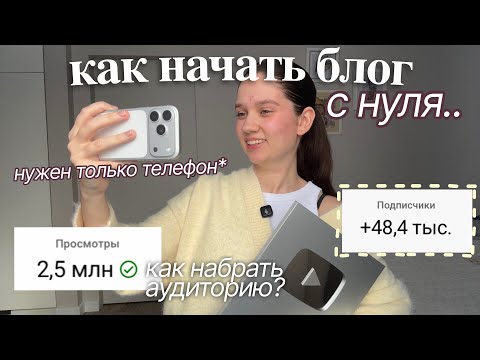 как Начать Вести *успешный* Блог с нуля? Как набрать аудиторию (гайд для новичков)