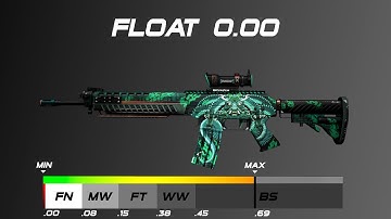 CSGO SG 553 | Dragon Tech - Skin wear/float