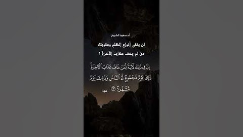 تلاوة خاشعة من سورة هود للشيخ سعود الشريم