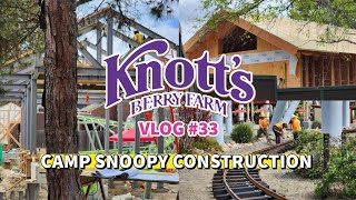 Work Continues in Camp Snoopy! | Hotel Entrance Open! | Knott's Berry Farm Vlog #33 | 4/23/24