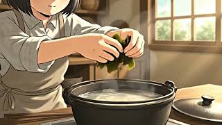 Tomo's Peaceful Miso Soup Cooking ASMR 🍃 | Ghibli-Style Japanese Village (No Talking) screenshot 3