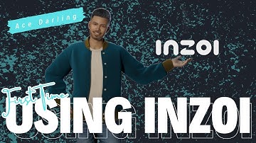 Creating my sim Ace Darling in Inzoi, first time using and it