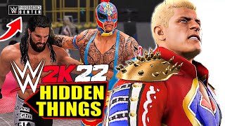 WWE 2K22: 5 Hidden Features! Secret Training Area, Get Locked Entrance & Things You Might Not Know