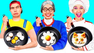 Tantangan Masakanku vs Nenek | Tantangan Lucu oleh Fun Challenge