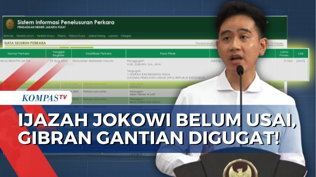 Wapres Gibran Digugat dengan Tuntutan Fantastis Rp125 Triliun, Ini Kronologi dan Isi Gugatan