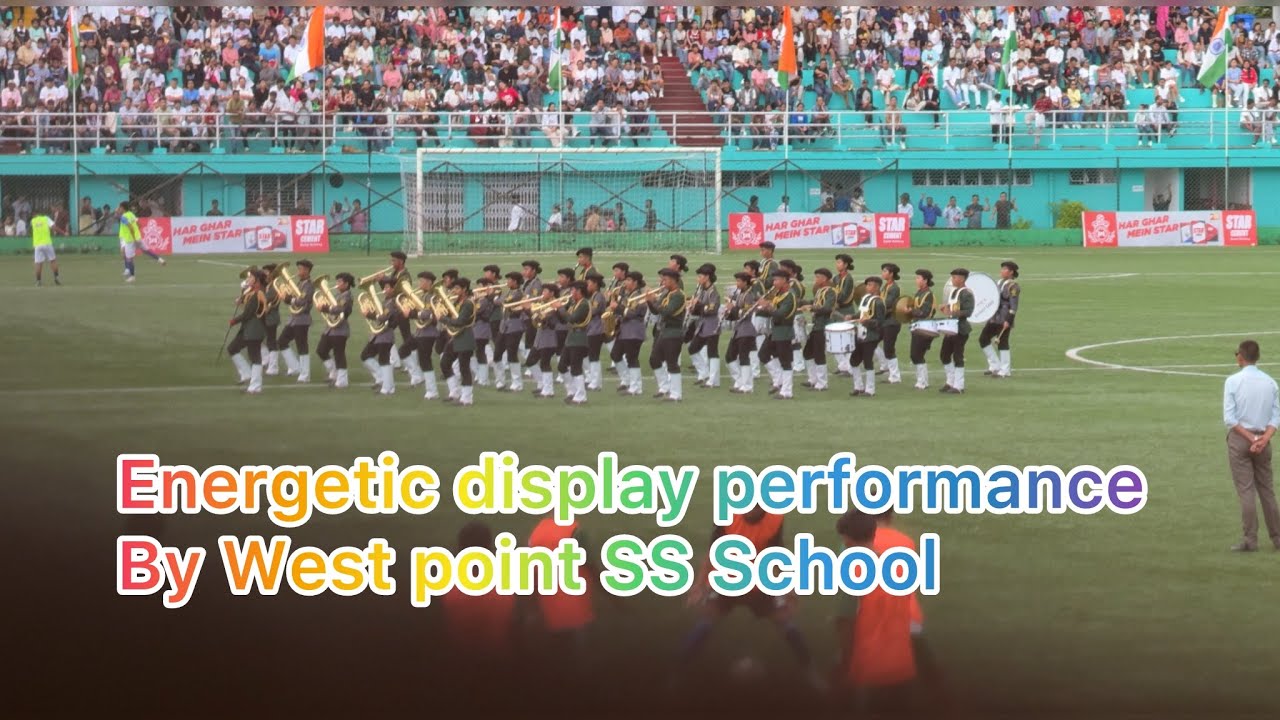 Energetic and awesome performance brass band display by West Point SS School 