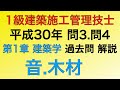 【2018年(平成30年) 問3番・問4番/日照.日射.日影・木材/計画原論 第1章 建築学】1級建築施工管理技士過去問 解説【Sunlight. Shade/Wood】