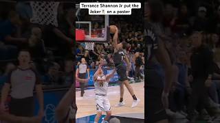 Timberwolves vs Nuggets: Terrance Shannon Jr put Nikola Jokic on a poster #shorts #highlights #nba