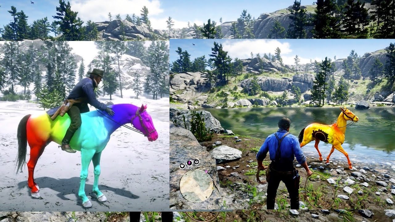 Arthur catch a beautiful Horses - Red Dead Redemption 2 Gameplay. - YouTube