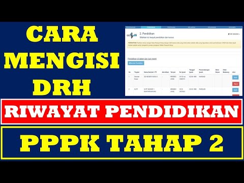 Cara Mengisi Riwayat Pendidikan DRH PPPK Guru Tahap 2 di SSCASN