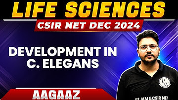 Development in C. elegans | Developments Biology | CSIR NET Dec 2024 | CSIR NET Life Sciences | PW