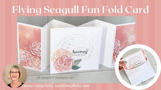 Flying Seagull Fun Fold Card February Crafternoon 2023