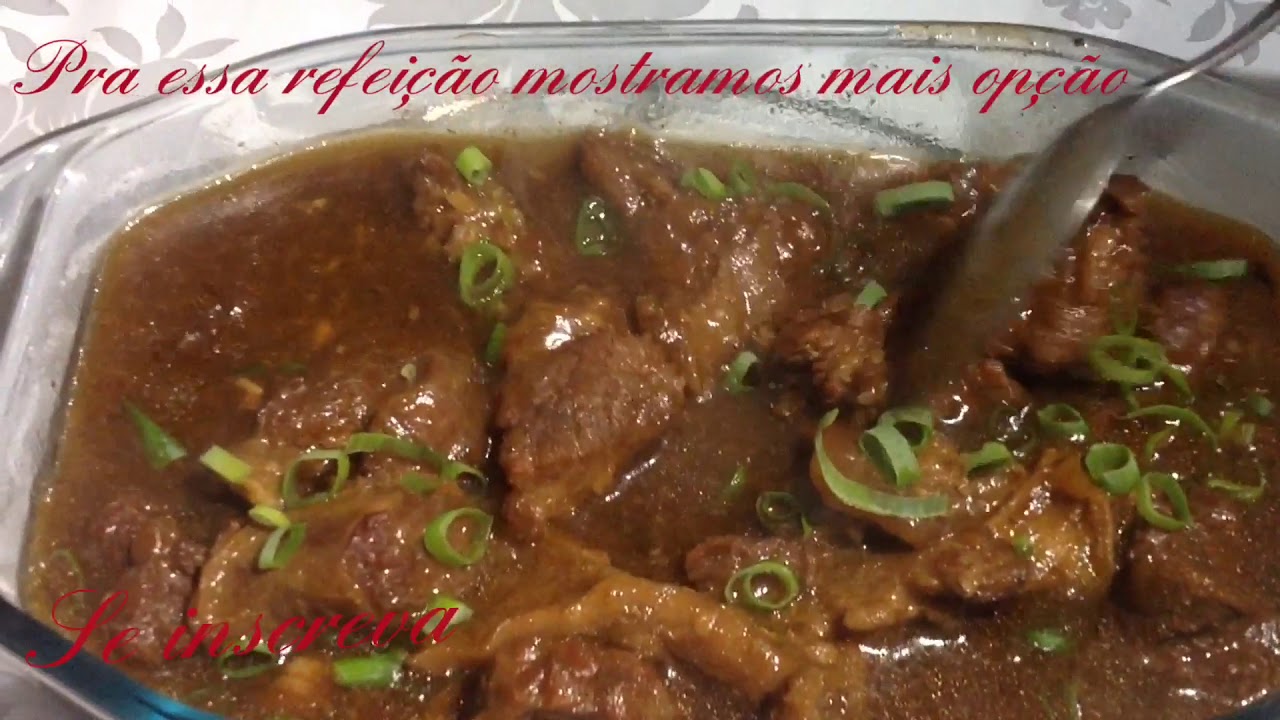 Carne ao molho madeira - Alimento sem glúten 01 - YouTube