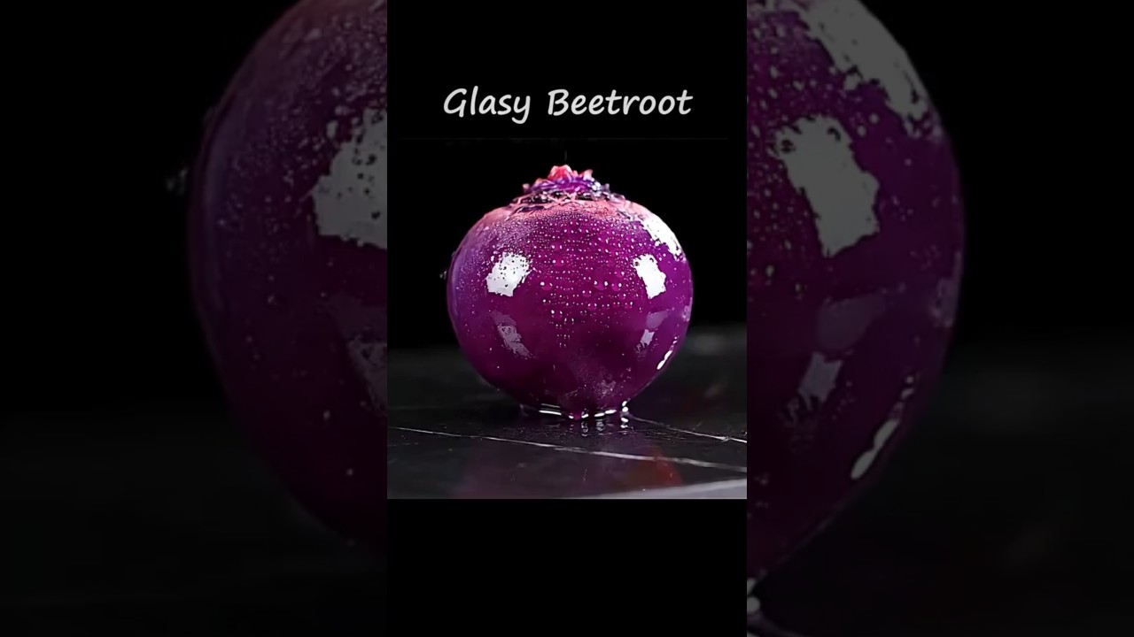 💜Glassy Beetroot Slicing ASMR – Smooth, Clean & Satisfying Cuts ✨