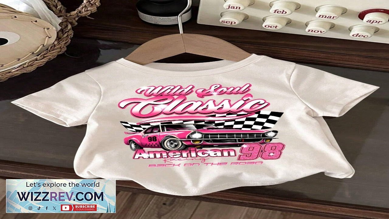 Baby Girls Punk Racing Round Neck Printed Cool All-Match Top SHEIN Review