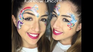 This video shows you how to use a unicorn stencil and rainbow cake
create fast impressive design. by combining face paint can g...