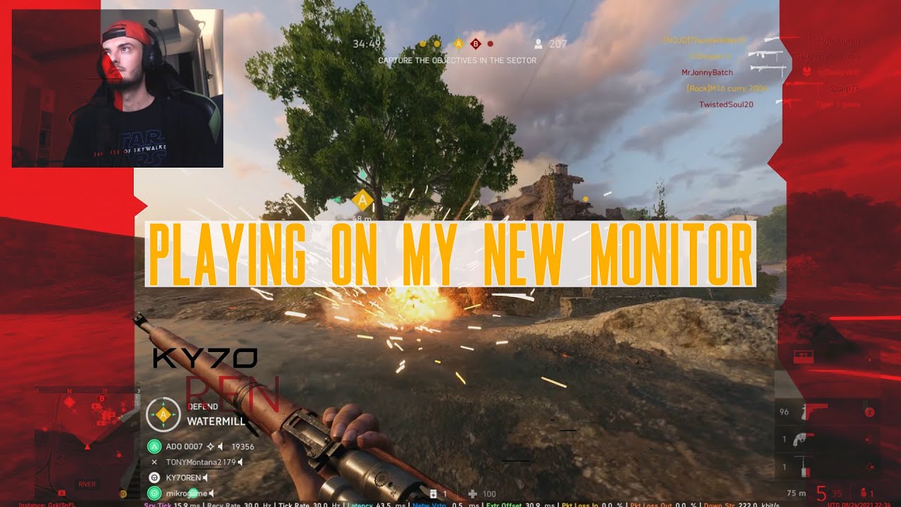 First game on my new monitor. Battlefield 5 gameplay