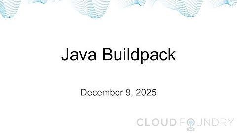 Java Buildpack, December 9 2025