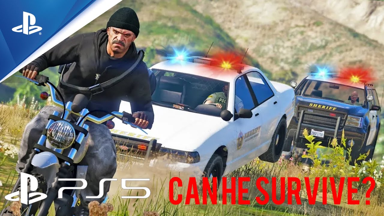 Trevor’s Most Insane Police Chase in GTA 5 | Epic Stunts & Escape ...