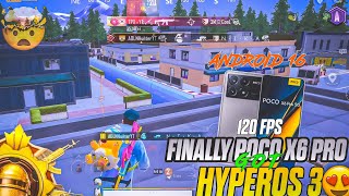 33 KILLS!😍 POCO X6 PRO PUBG GAMEPLAY + HYPEROS 3' SUPER SMOOTH+120 FPS😱Insane performance!