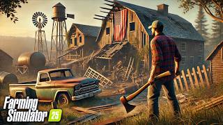 I spent 365 days rebuilding the farm with an axe and a truck! Farming Simulator 25 screenshot 2