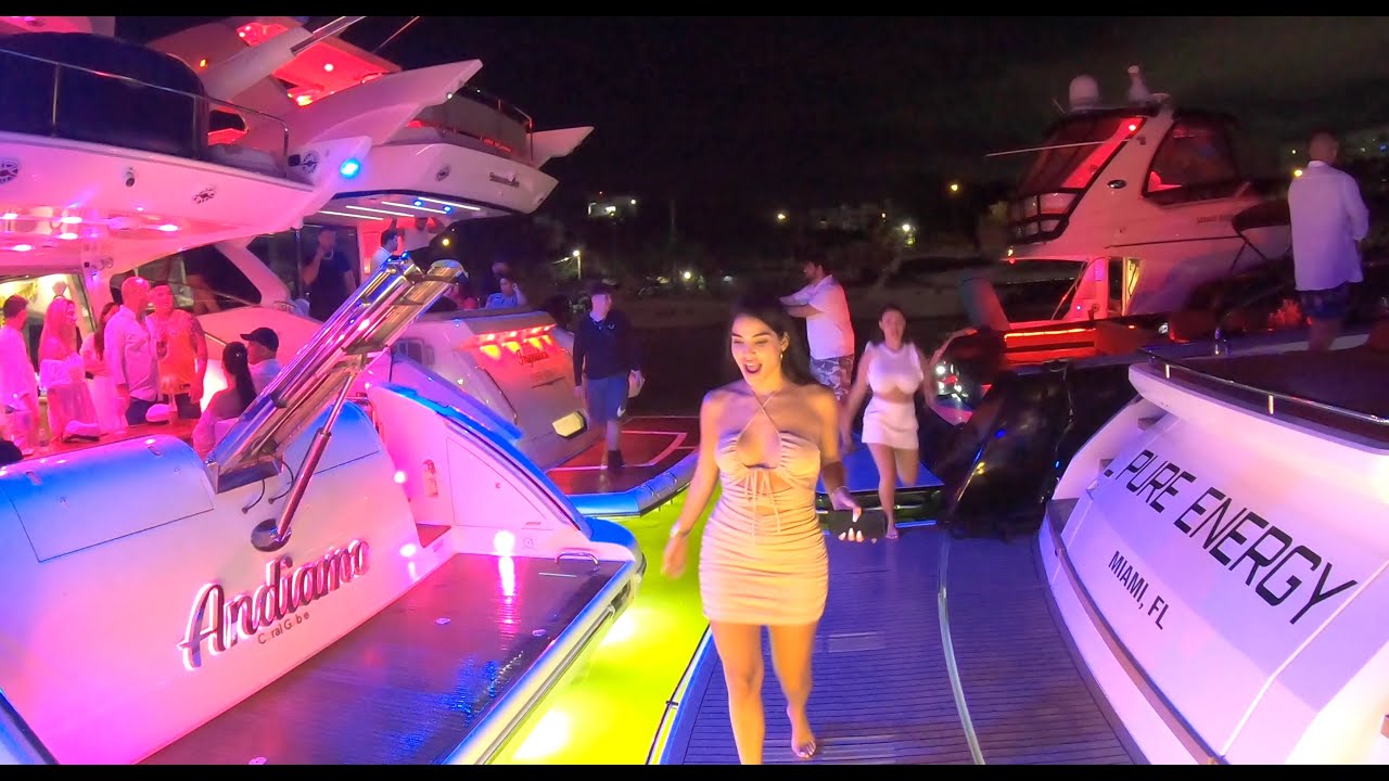 Yacht Party Doesn't Stop in Miami River 