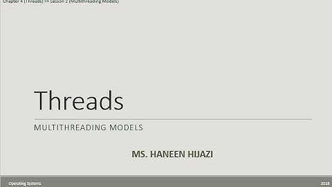 4 2 Multithreading Models