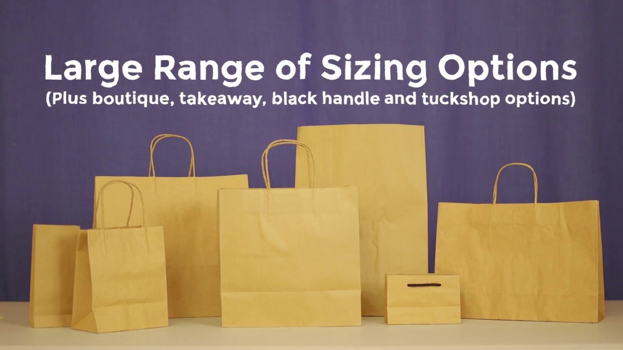 Our range of brown paper bags YouTube