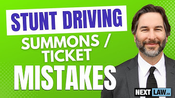 Understanding Stunt Driving Summons / Tickets Mistakes