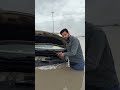 سيارة غرقانة بسبب المطر  محركات الامارات دبي مطر