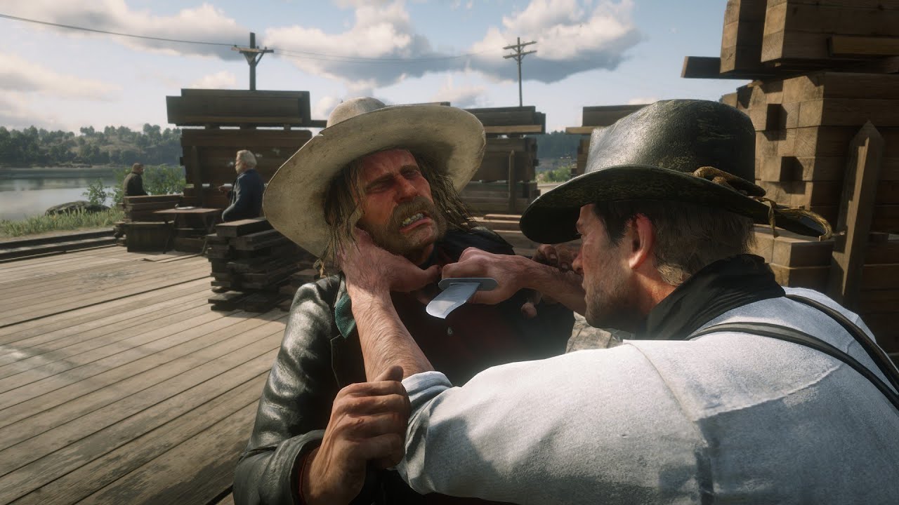 Micah's Knife Grapple Entry and Throw Animations | Red Dead Redemption ...