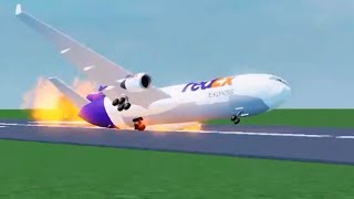 FedEx Flight 80  (Roblox Crash Animation)