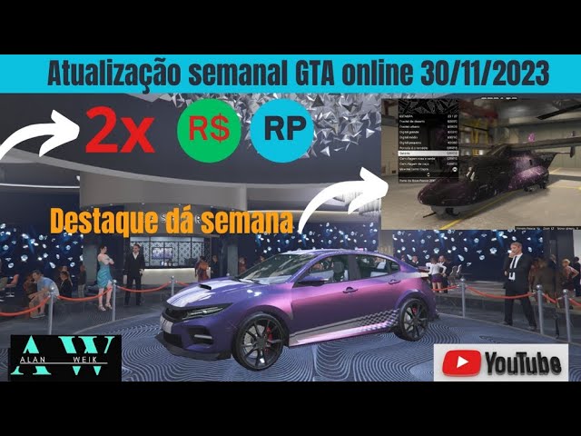 GTA Online Atualização 02/09/2022 DLC GTA 5 Online (Update) 