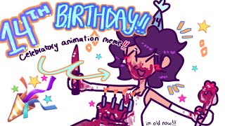 (TW: BLOOD, KNIFE) YOU AIN'T EVA SEEN A ^_^ LIKE ME!! [birthday animation meme]