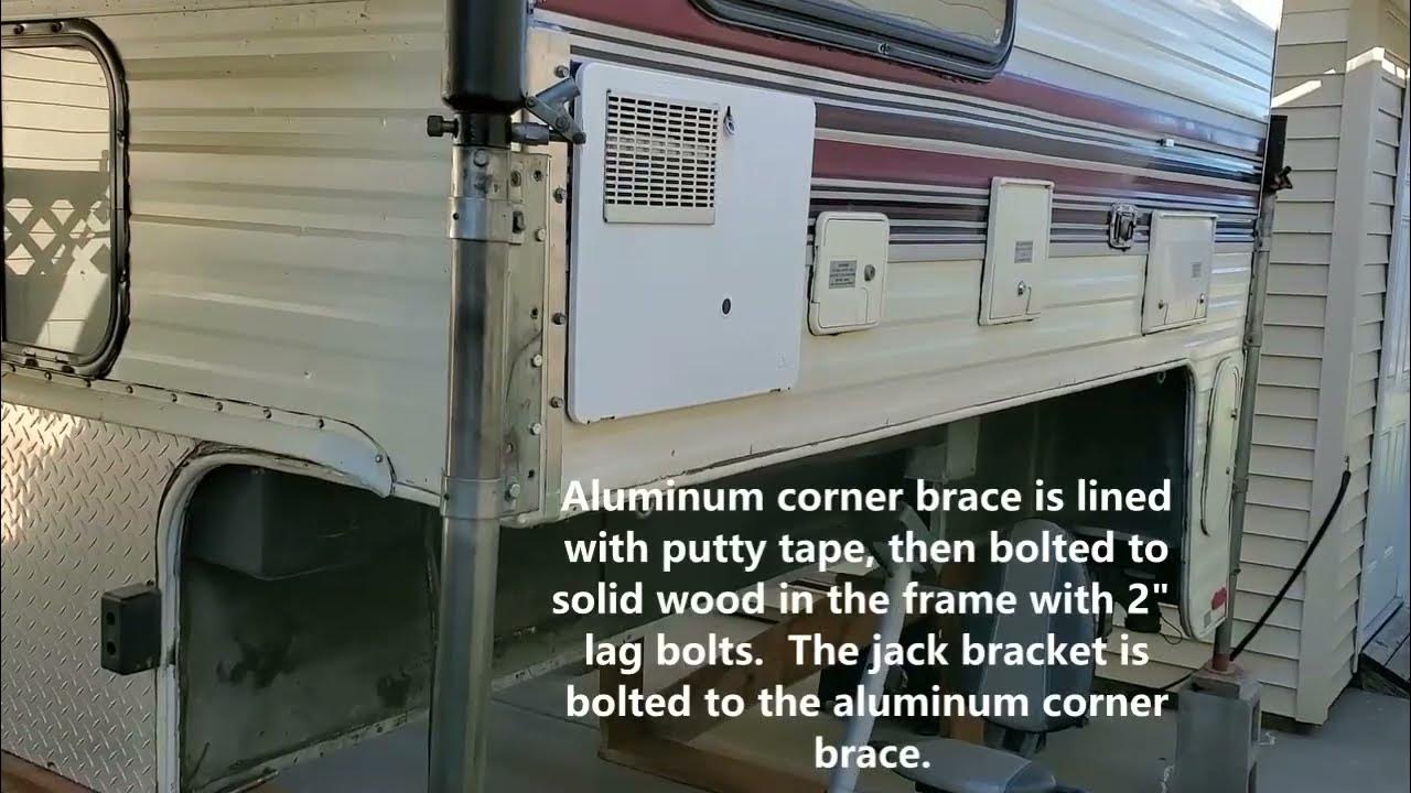 How to reinforce slide in camper jack mounts YouTube