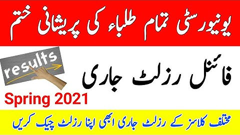 AIOU Final Results Anounce || AIOU Anounce Different Program Results of Spring 2021 || The AIOU