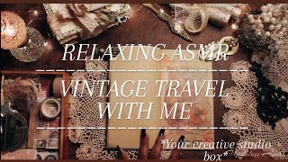 📦Unbox With Me *Your Creative Studio* Vintage Train Subscription Box |💫   Let's Relax | 4K |ASMR 🎧