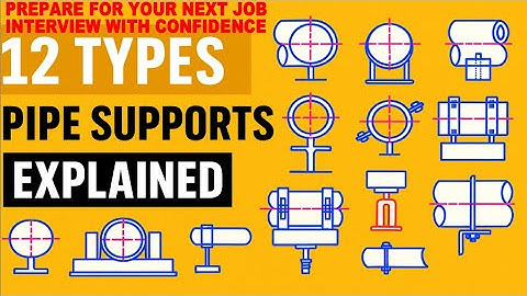 12 Most important pipe supports.