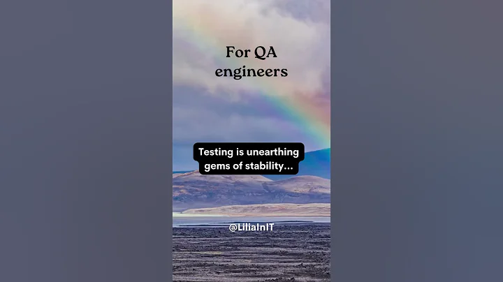 For QA: Testing is unearthing gems of stability... #qaengineer #qualityassurance