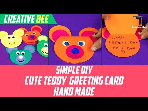Cute Teddy Greeting Card | Simple DIY | LearnersOne