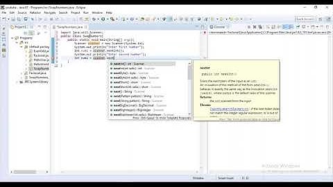 Write a Java Program to  "Swap Two Numbers "using Eclipse | Programming | Coding