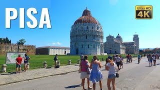 PISA  (Tuscany) Piazza dei Miracoli, Italy walking tour in 4k