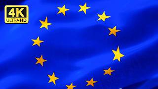 European Union Flag |EU Flag Motion Background| FREE 4K ANIMATION