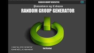 RANDOM GROUP GENERATOR