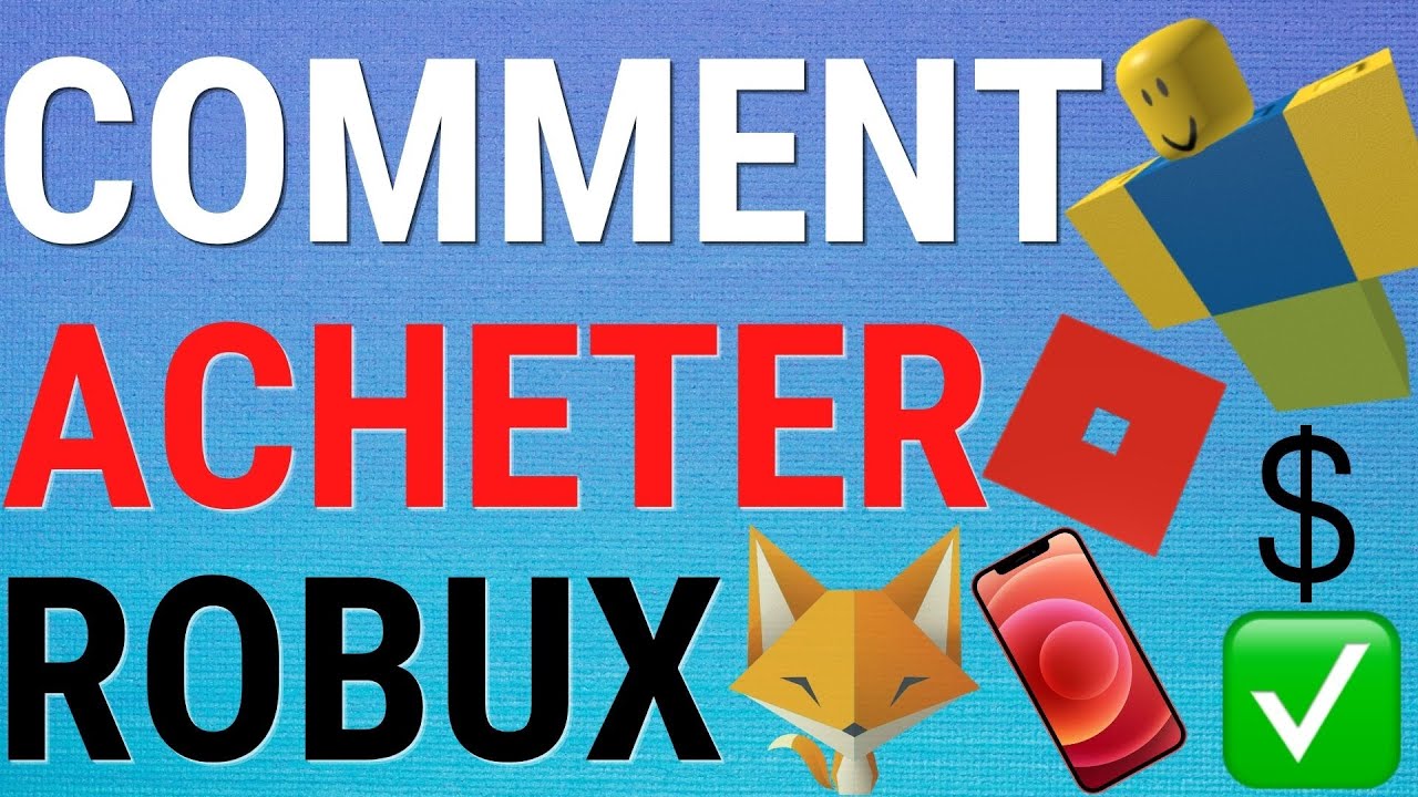 Comment Acheter Des Robux Sur Roblox Mobile 